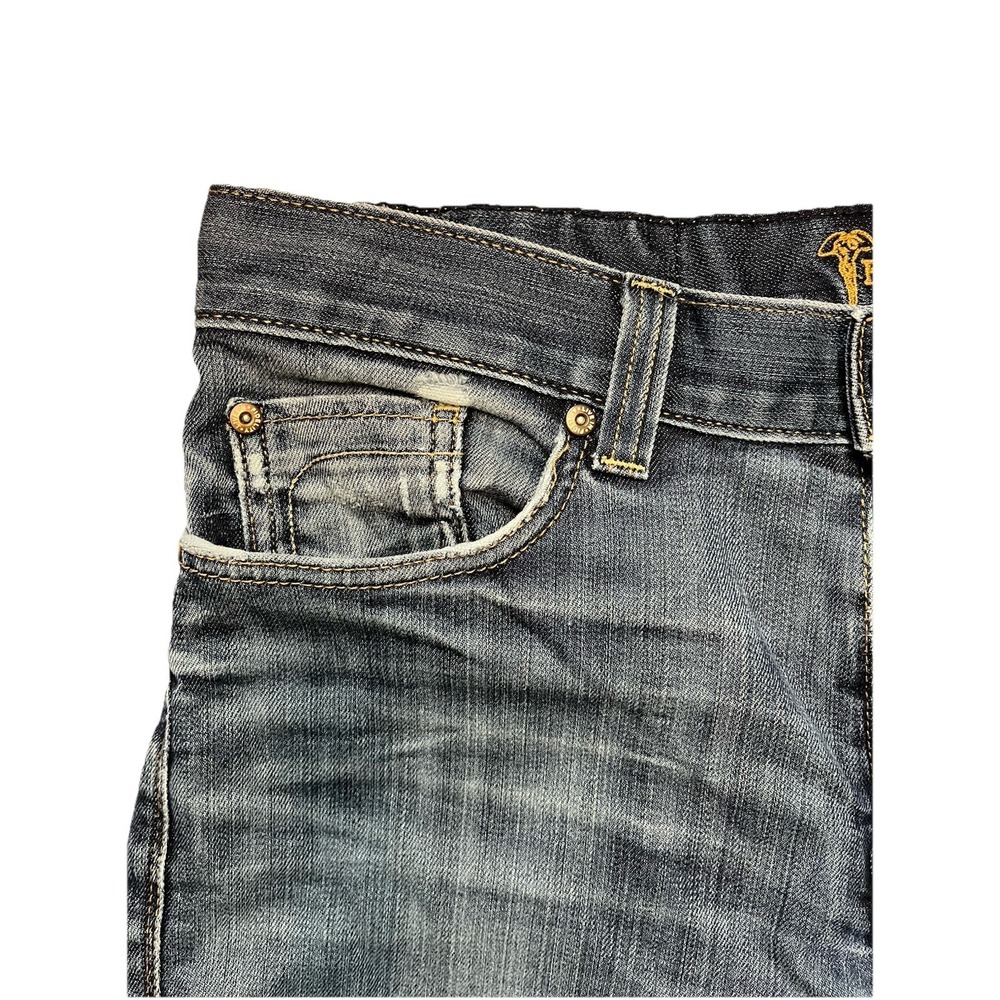 Fidelity Jeans Mens Blue Distressed Calvary Selvedge Seam 50-11/33 Denim - Picture 6 of 13
